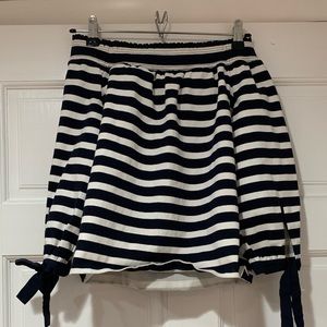 NWOT JCrew Nautical Off the Shoulder Top